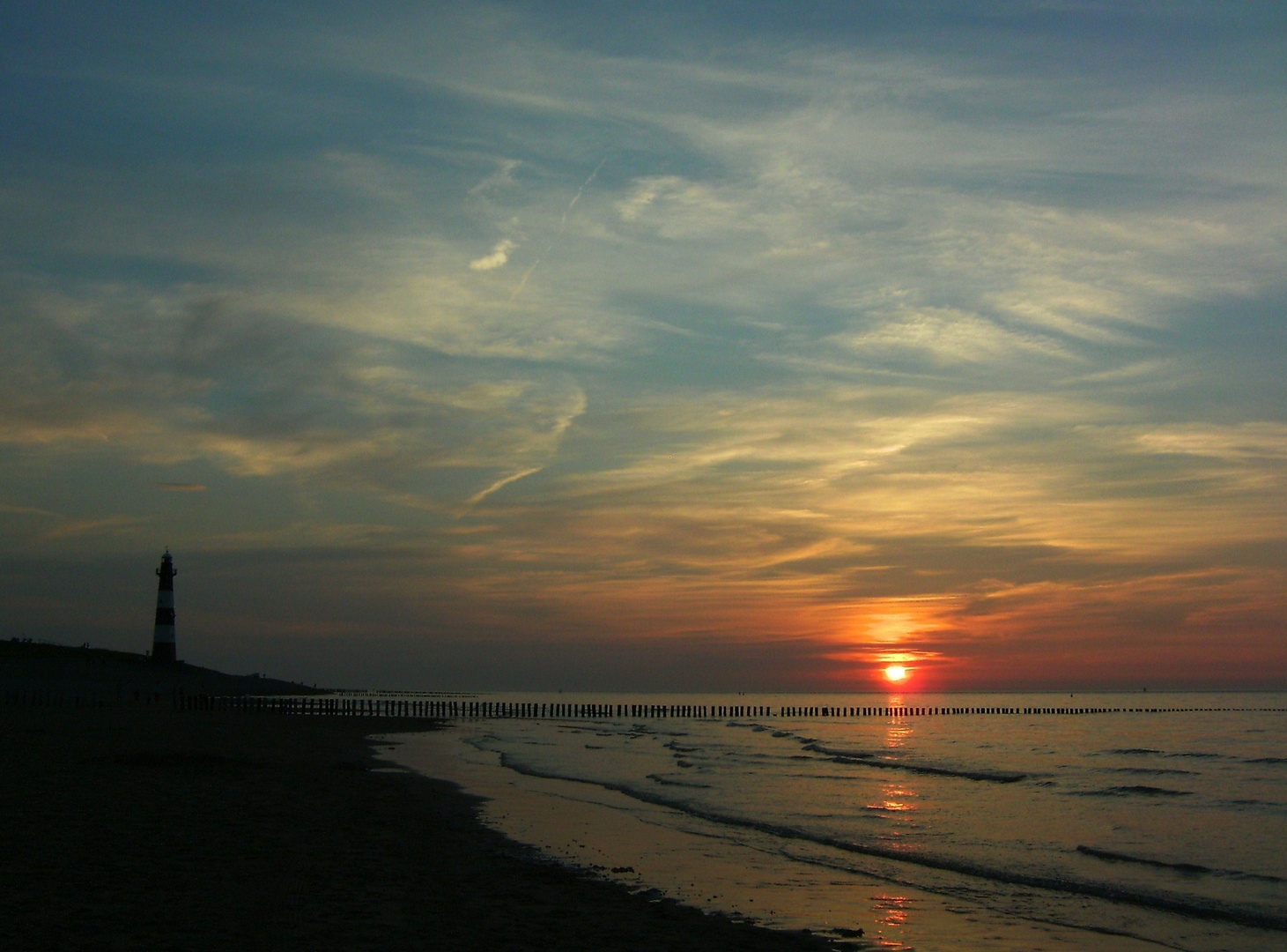 Sonnenuntergang am Strand 