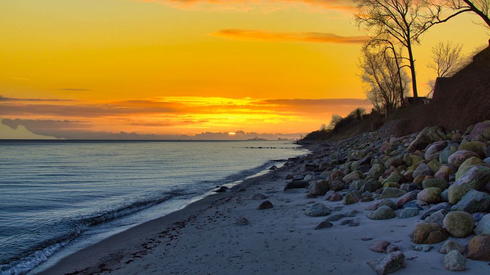 Sonnenuntergang am Strand