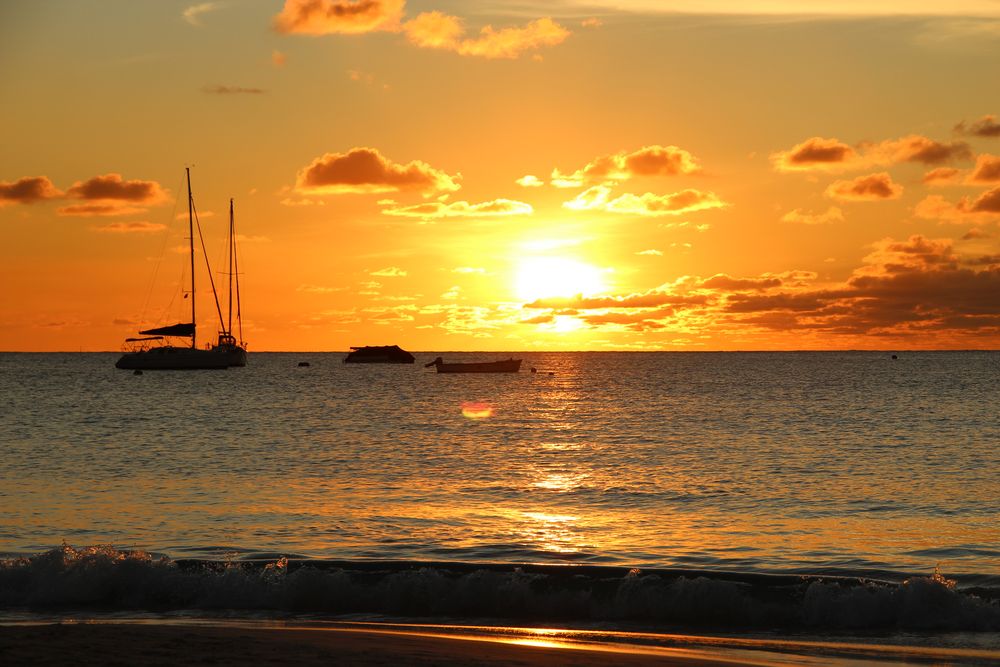 Sonnenuntergang am Strand in Barbados von symbadischer 