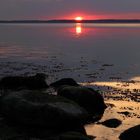 Sonnenuntergang am Strand in Noer