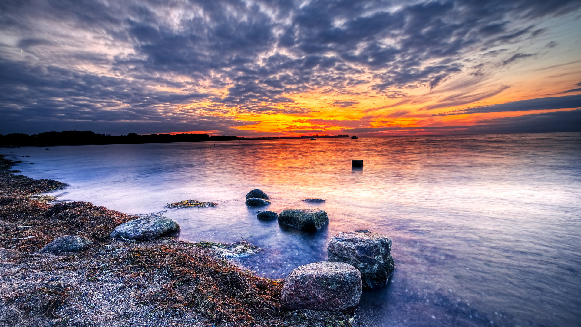 Sonnenuntergang am Strand in Zierow/Wismar