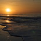 Sonnenuntergang am Strand Kettrup Bjerg