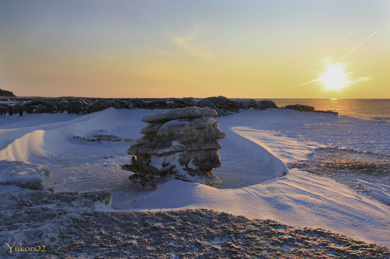 Sonnenuntergang am Strand mal anders