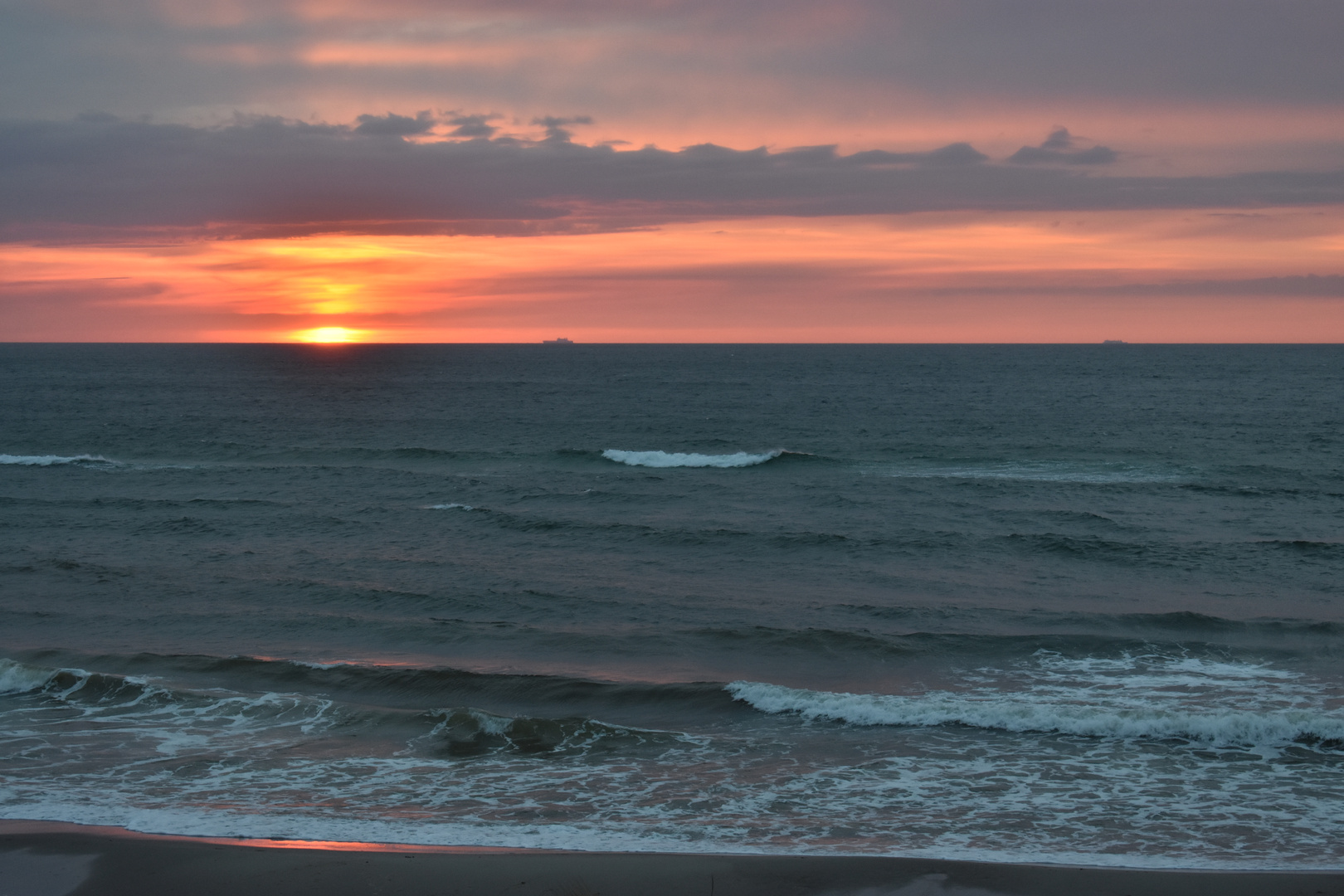 Sonnenuntergang am Strand von Ahrenshoop