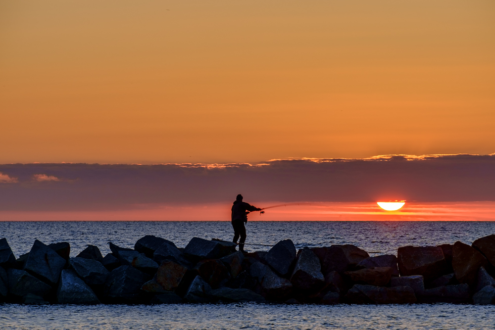 Sonnenuntergang am Strand von Ahrenshoop I