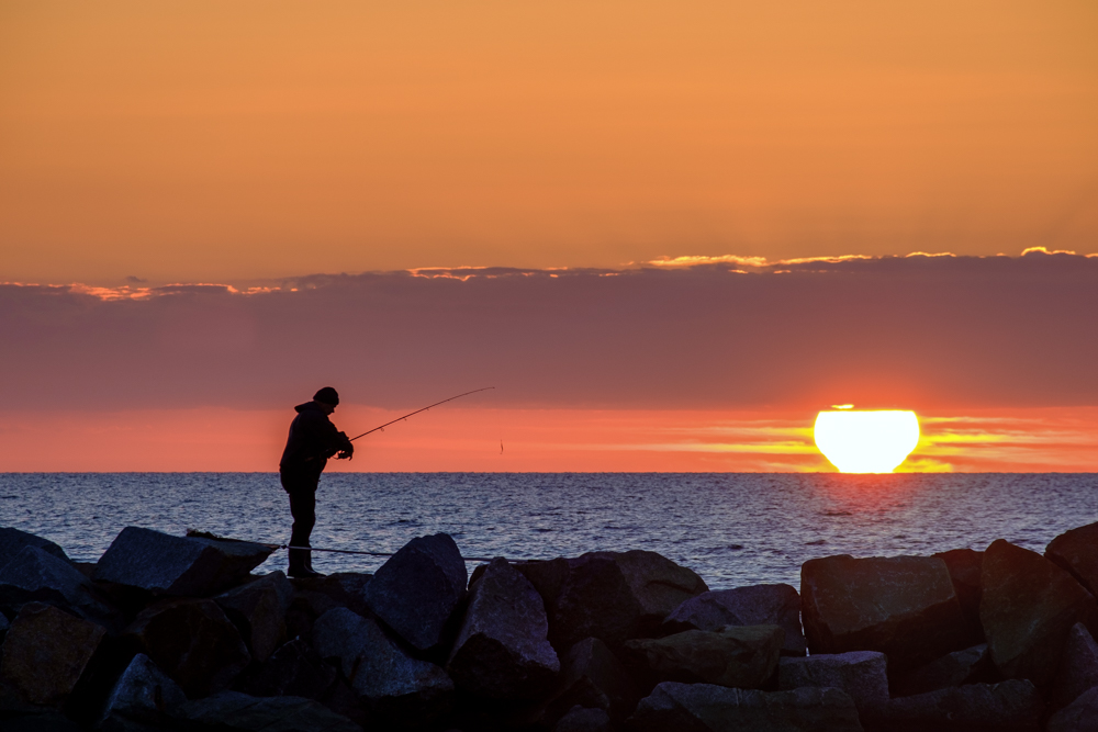 Sonnenuntergang am Strand von Ahrenshoop II