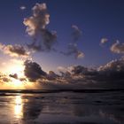 Sonnenuntergang am Strand von Amrum