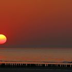 Sonnenuntergang am Strand von Breskens