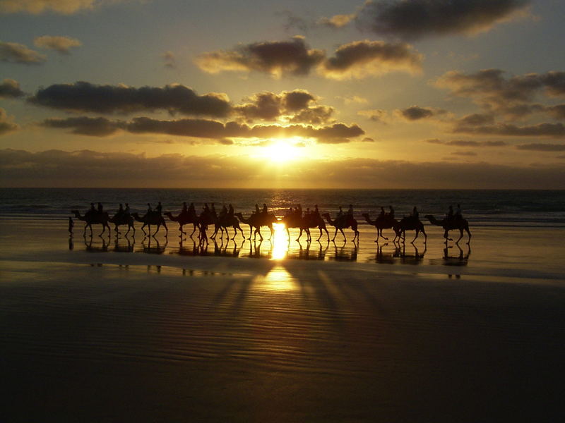 Sonnenuntergang am Strand von Broome