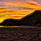 Sonnenuntergang am Strand von Burgau