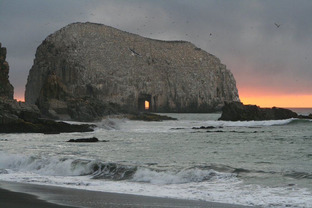 Sonnenuntergang am Strand von Constitución