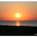 Sonnenuntergang am Strand von Cuxhaven