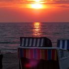 Sonnenuntergang am  Strand von Dierhagen