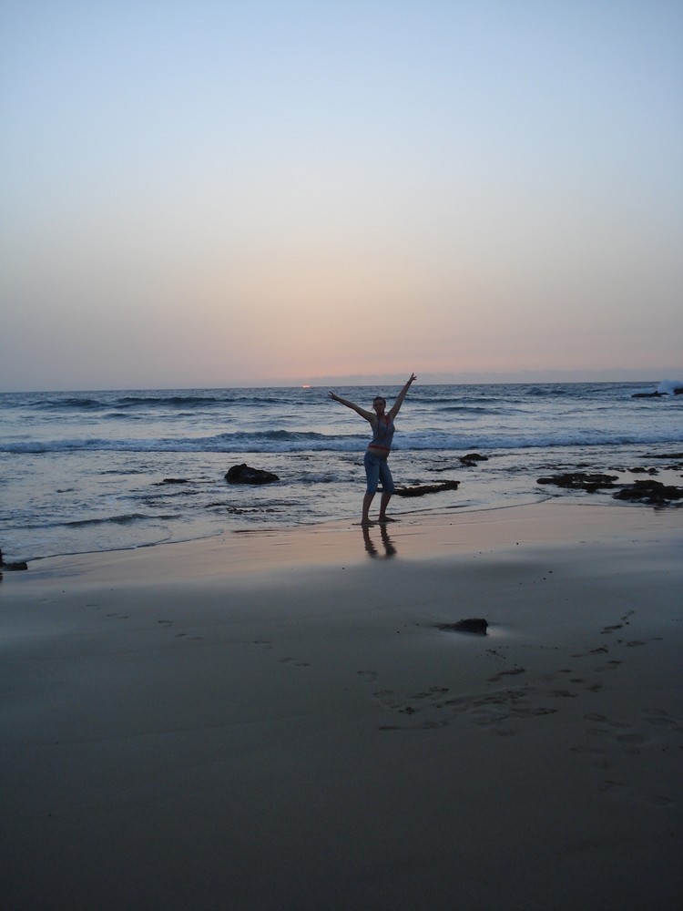 Sonnenuntergang am Strand von Fuerteventura