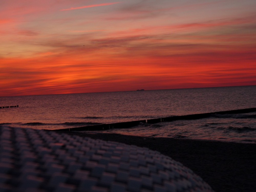 Sonnenuntergang am Strand von Graal Müritz