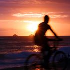 Sonnenuntergang am Strand von Ipanema