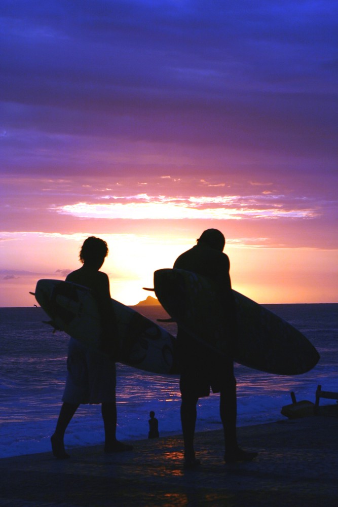 Sonnenuntergang am Strand von Ipanema - Feierabend