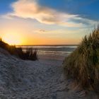 Sonnenuntergang am Strand von Juist 