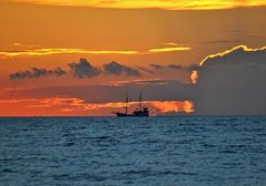 Sonnenuntergang am Strand von Kolberg -