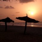 Sonnenuntergang am Strand von Kotu