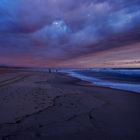 Sonnenuntergang am Strand von Lacanau