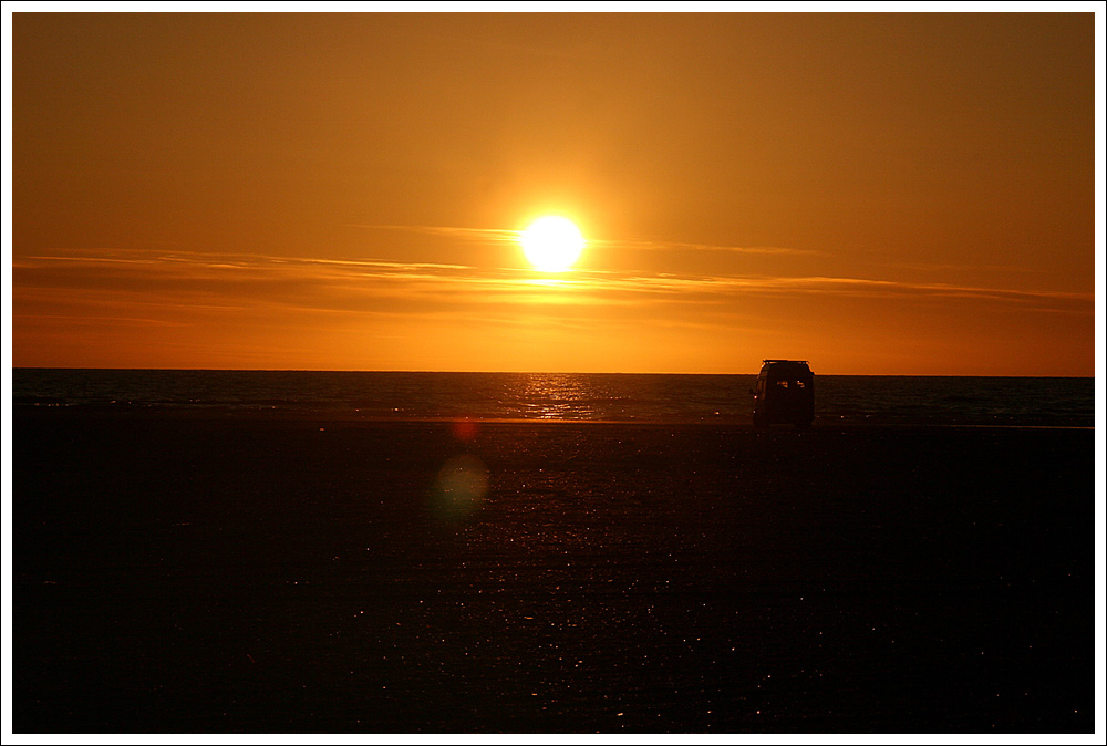 Sonnenuntergang am Strand von Lakolk (2)