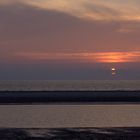 Sonnenuntergang am Strand von Langeoog