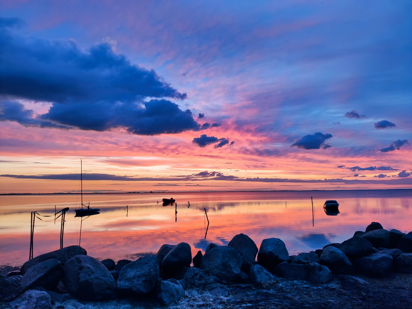 Sonnenuntergang am Strand von Loissin