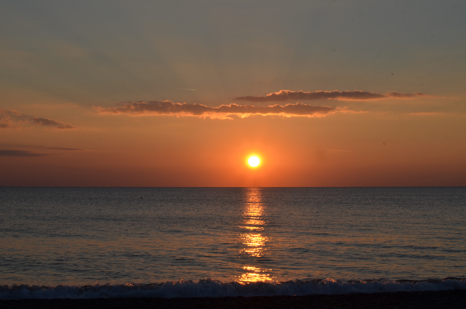 Sonnenuntergang am Strand von Marina di Bibbona