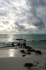 Sonnenuntergang am Strand von Meeru