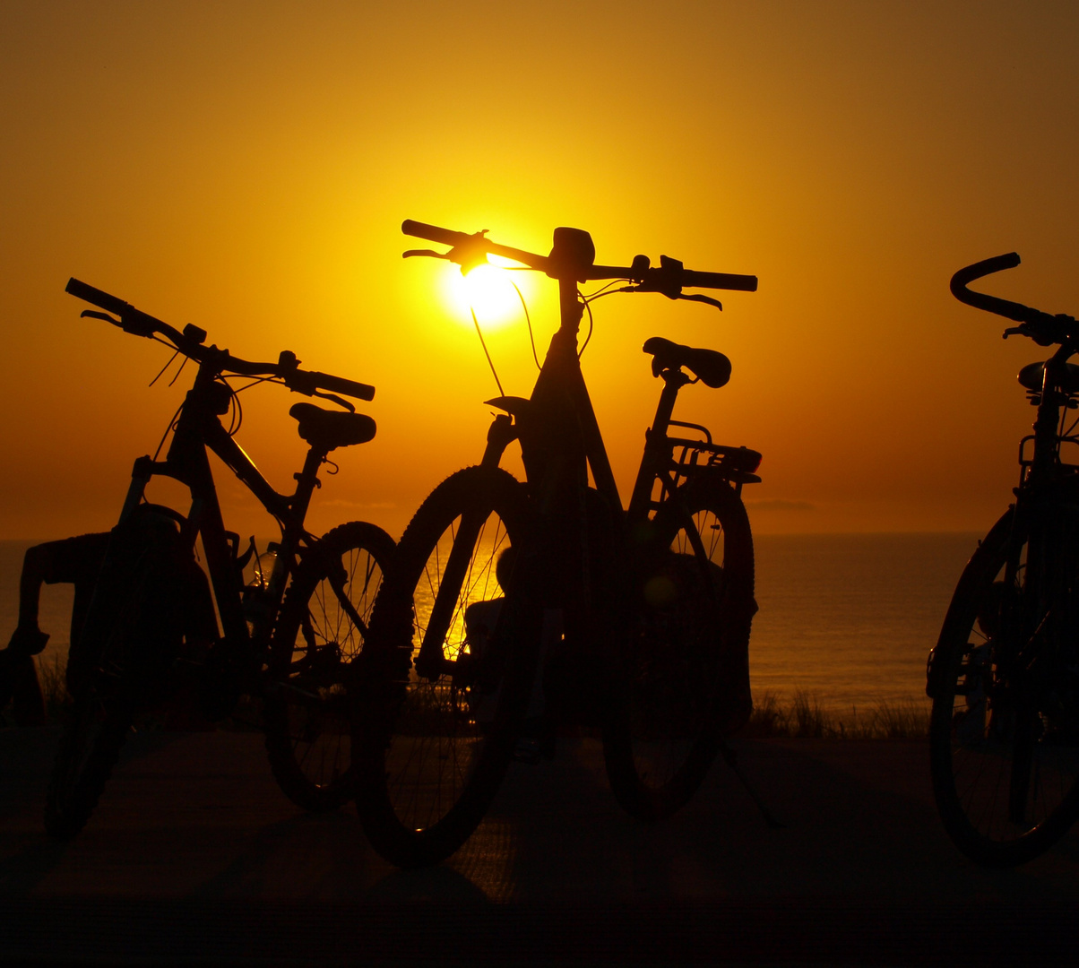 Sonnenuntergang am Strand von Moliets-Plage