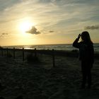 Sonnenuntergang am Strand von Nes/Ameland, Niederlande
