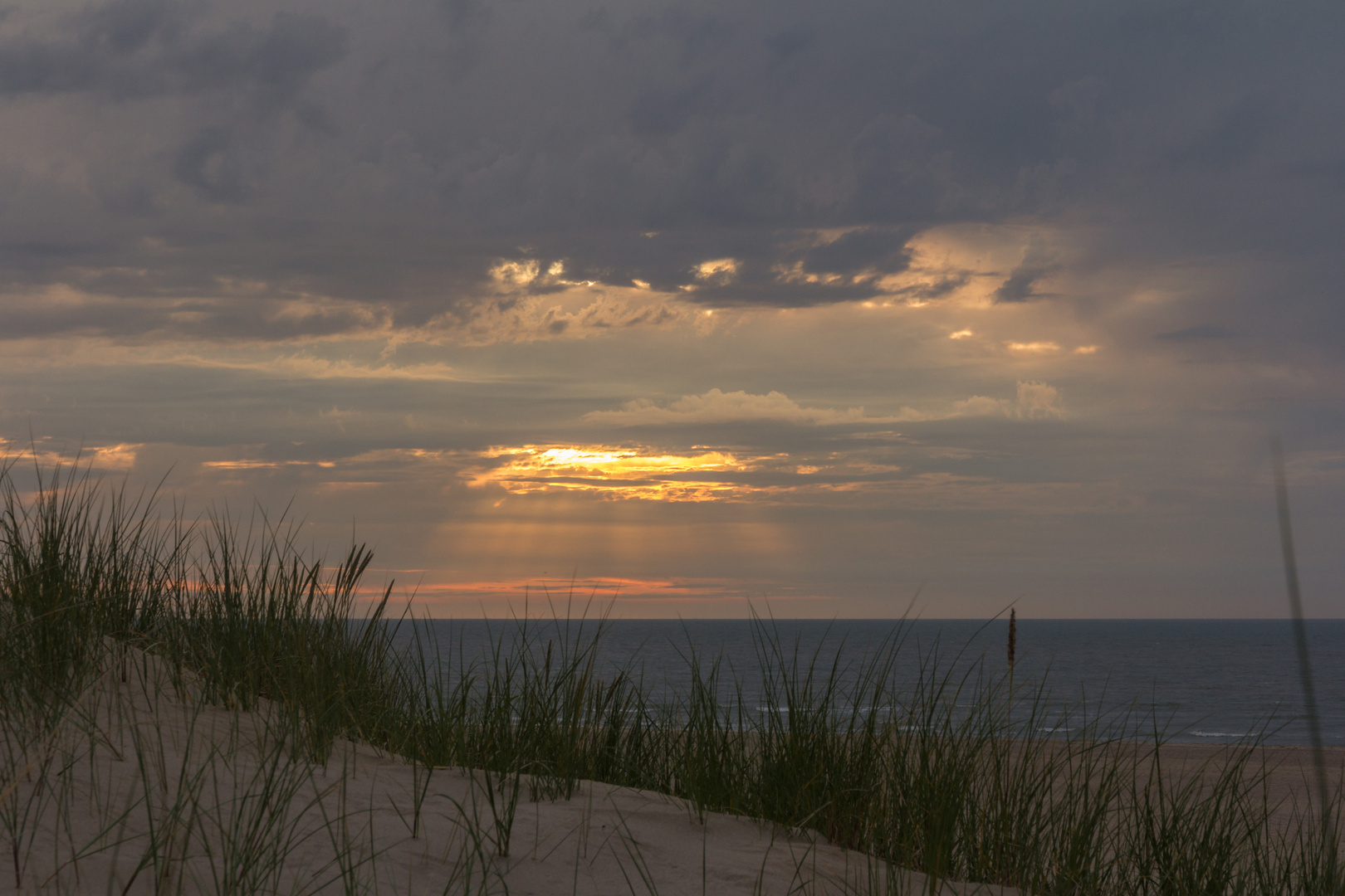 Sonnenuntergang am Strand von Nieuwvliet