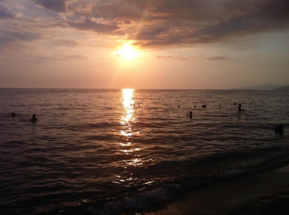 Sonnenuntergang am Strand von Palinuro