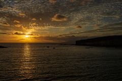 Sonnenuntergang am Strand von  Puertito II, Teneriffa