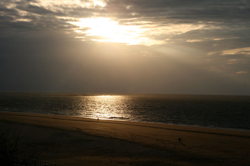 Sonnenuntergang am Strand von Renesse