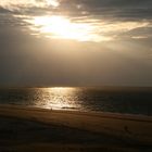 Sonnenuntergang am Strand von Renesse