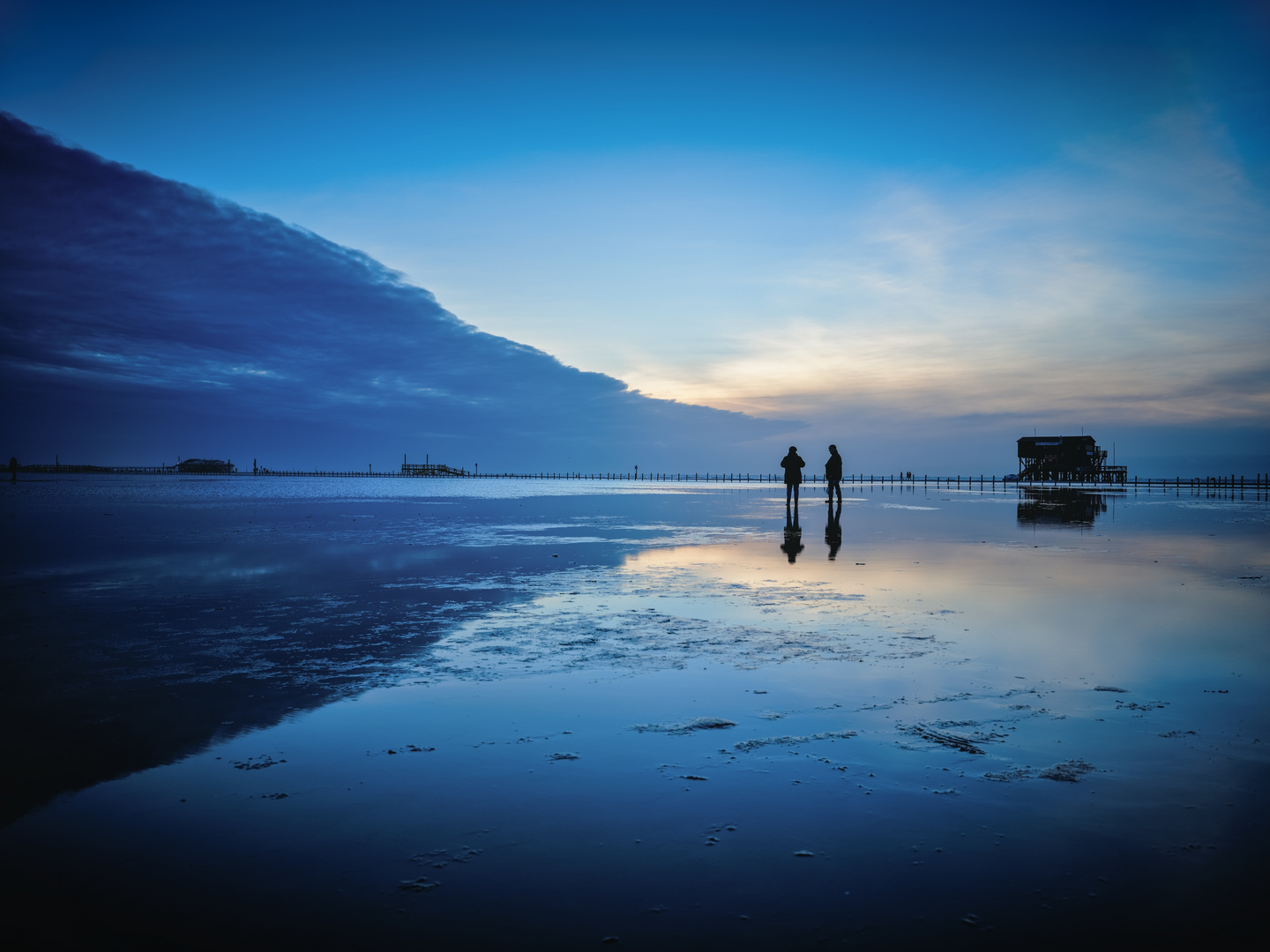 Sonnenuntergang am Strand von Sankt Peter-Ordíng