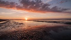 Sonnenuntergang am Strand von Schillig