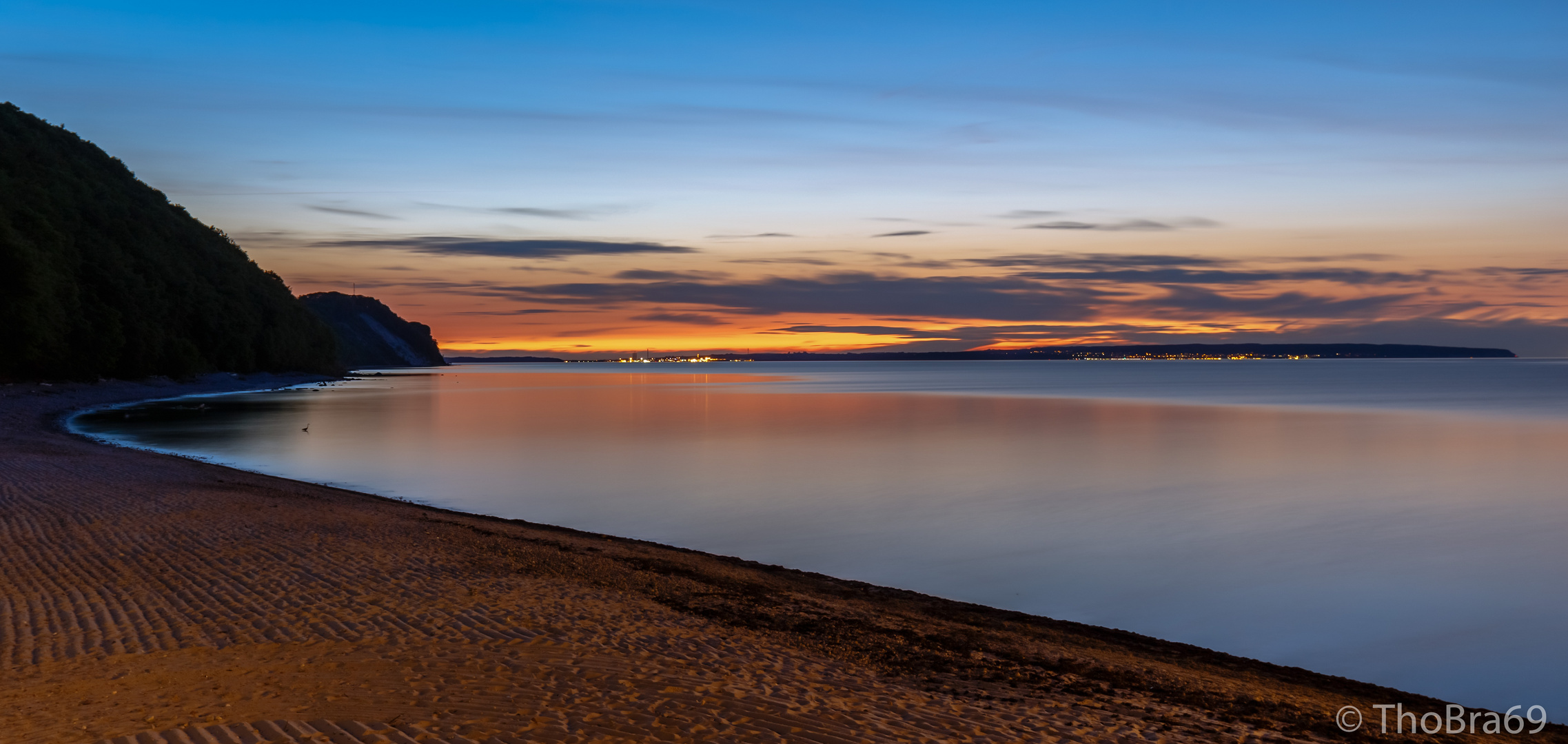 Sonnenuntergang am Strand von Sellin