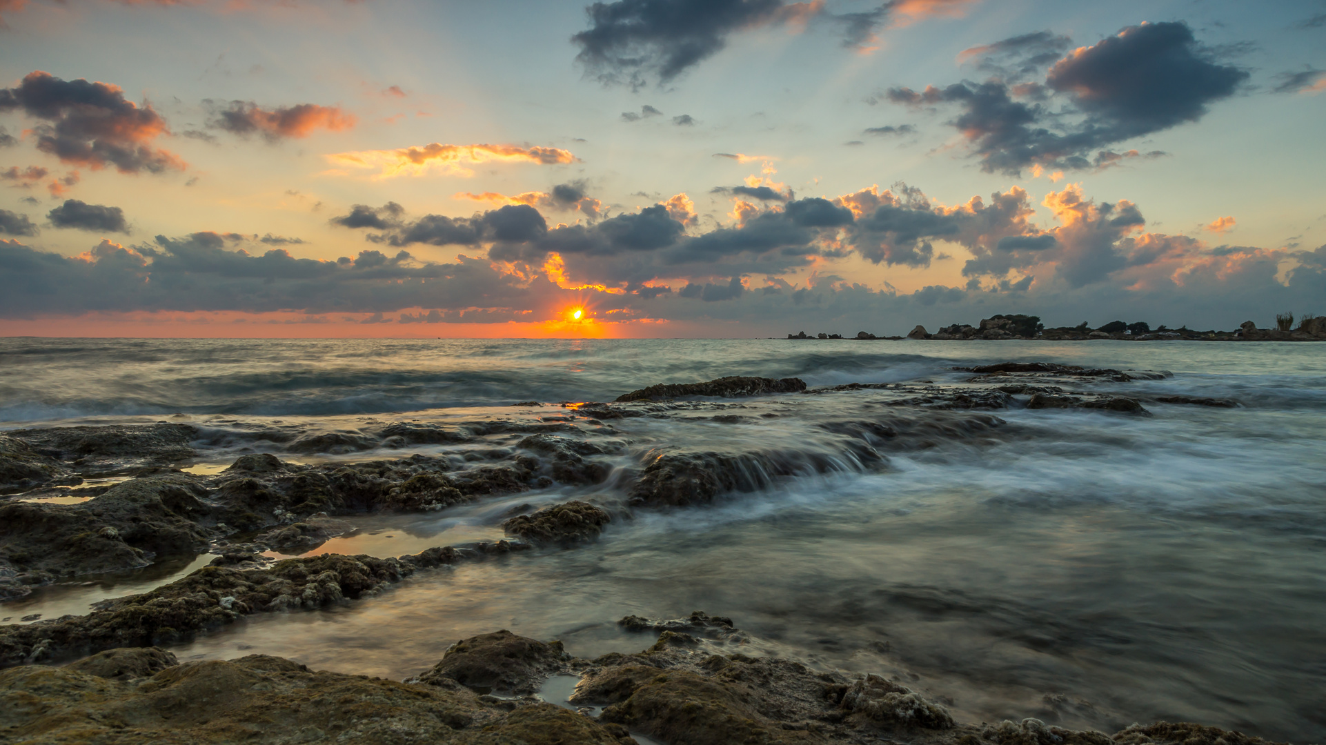 Sonnenuntergang am Strand von Side (Gündogdu) - Türkei - November 2015