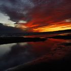 Sonnenuntergang am Strand von Söne am Vänern