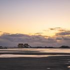 Sonnenuntergang am Strand von St. Peter Ording