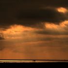 Sonnenuntergang am Strand von St. Peter Ording