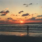 Sonnenuntergang am Strand von Tel Aviv