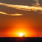 Sonnenuntergang am Strand von Texel