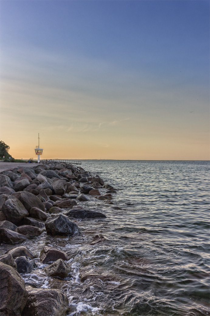 Sonnenuntergang am Strand von Travemünde