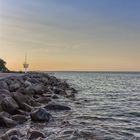 Sonnenuntergang am Strand von Travemünde