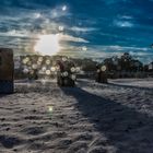 Sonnenuntergang am Strand von Travemünde