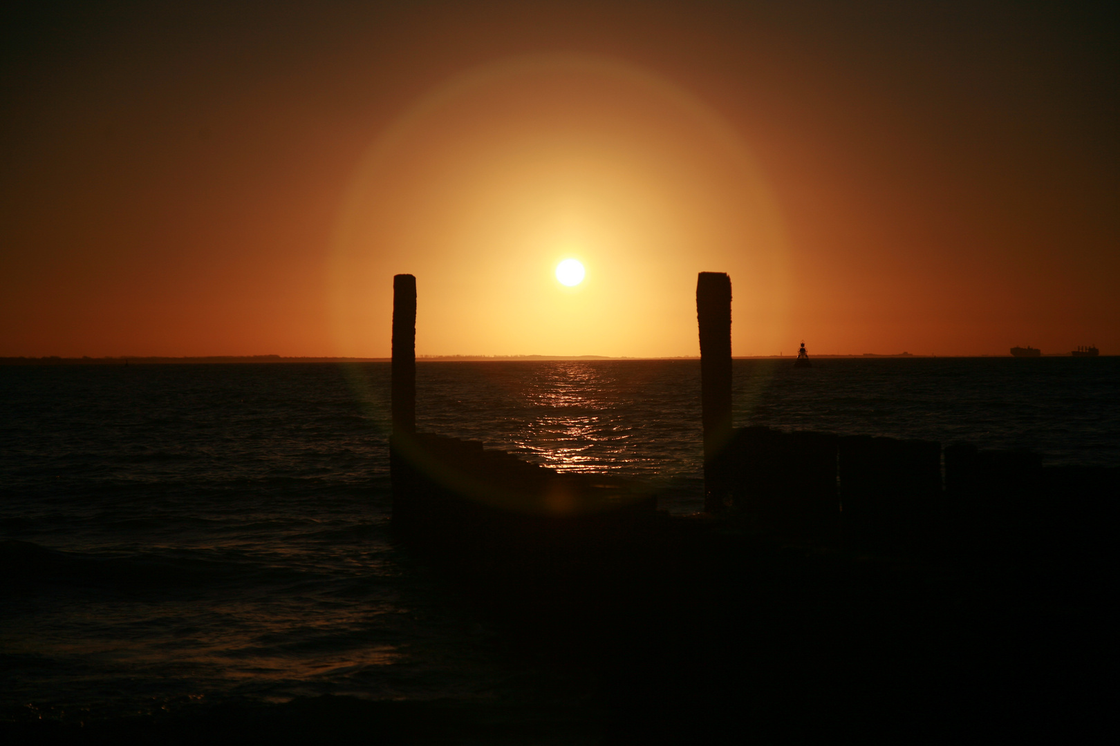 Sonnenuntergang am Strand von Vlissingen